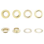 Люверсы металл ⌀17.0 мм (внутр.), h5 мм (внутр.), №31, металл, New Star, золото, уп.≈1000 шт