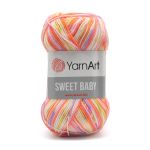 Пряжа YarnArt (ЯрнАрт) Sweet Baby / уп.5 мот. по 100 г, 300м, 907