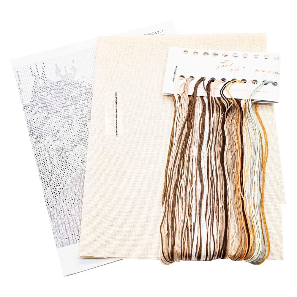 Набор для вышивания нитками Lanarte, Материнская любовь 29х39см