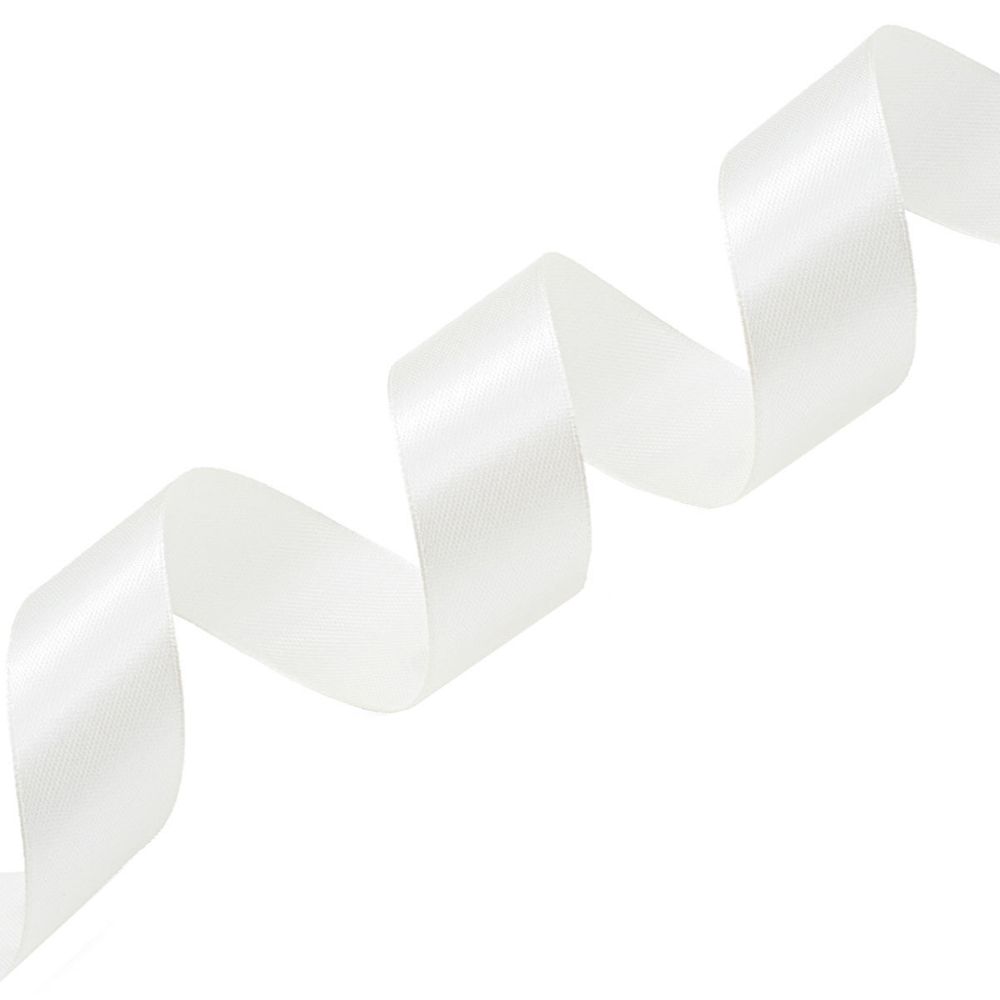 Лента атласная 1-сторонняя 25.0 мм / 22.86±1 метров, 047 молочный, Globus