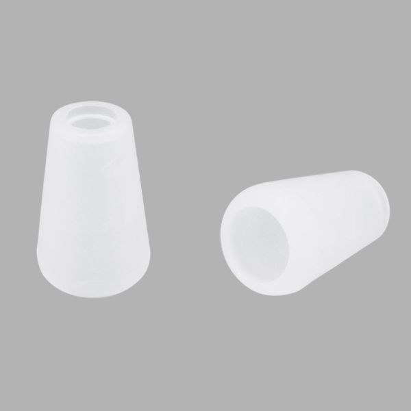 Наконечник для шнура пластик 15.5х10 мм, отв.1: 4 мм, отв.2: 6.6 мм, 50 шт, прозрачный, PNK07