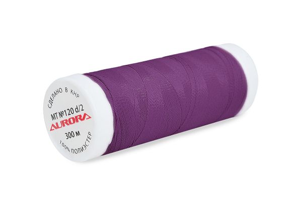 Нитки вышивальные матовые Aurora №120, 300 м, цв. MT1018, 5 катушек