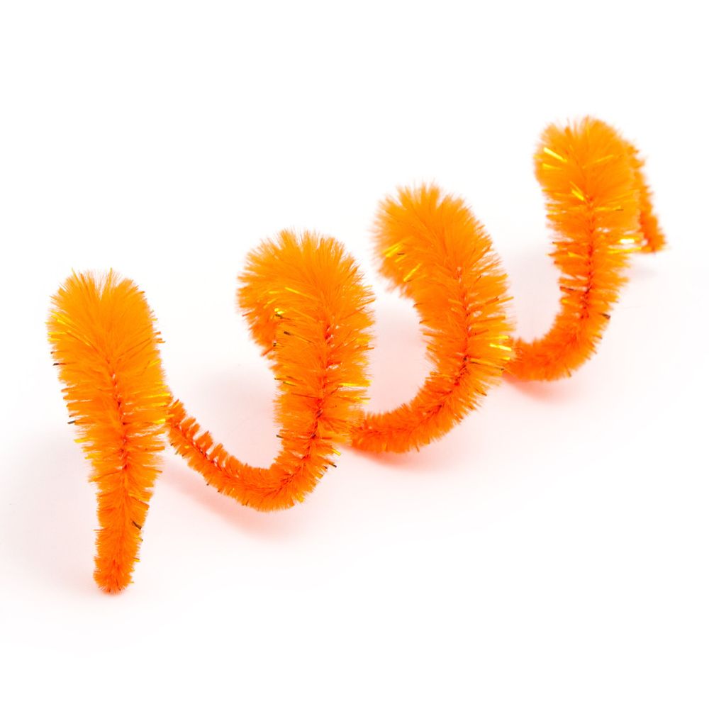 Проволока синельная объемная Цветок 12 мм / 300мм, 15 шт, Astra&Craft (B-038 оранжевый)