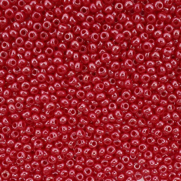 Бисер Preciosa непрозрачный с жемчужным покрытием, круг.отв, 100 г (5х20 г), (98190)-331-19001-10/0-98190