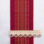 Лента для поясов 120 мм / 15 метров, рис 9857, красн/черн/син/зел/желт, С3882Г17