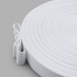 Стропа (ременная лента) 30 мм / 50 метров, толщ. 0.5 мм, [20.5 г/пог.м], 100% п/э, 003 белый