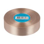 Лента атласная 1-сторонняя 25.0 мм / 33±2 метра, №060 бежевый, в термоплёнке, Gamma