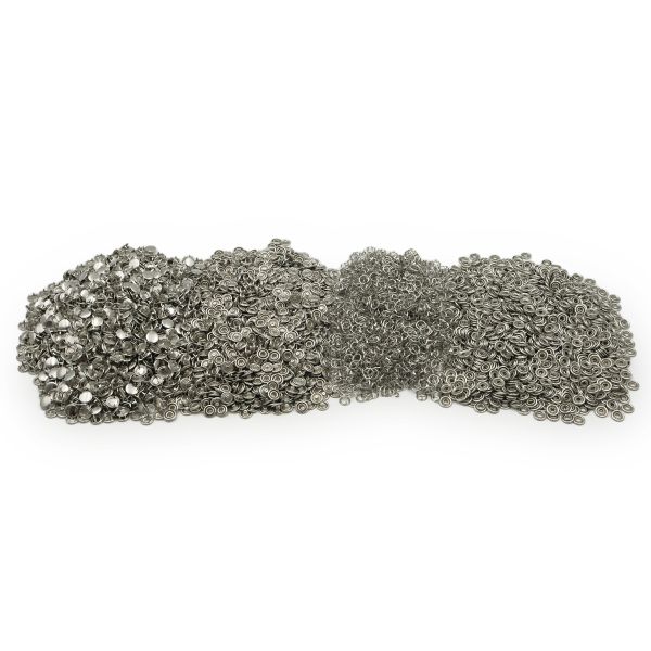 Кнопка рубашечная (джерси) закрытая ⌀10.5 мм, ≈1440 шт, МЕТАЛЛ, никель, NEW STAR