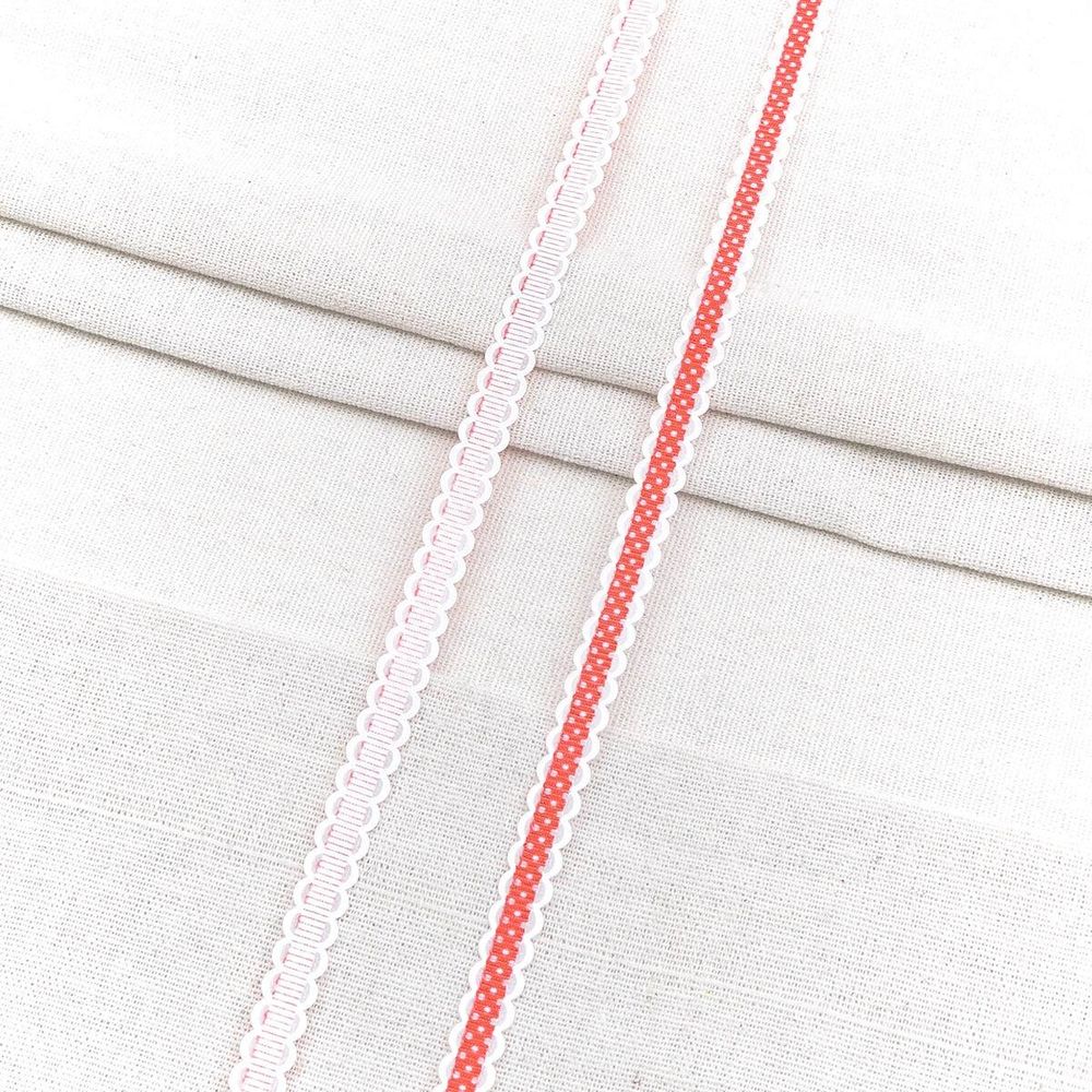 Тесьма отделочная 10 мм / 45.5 метра, YS-106, красный, 25355