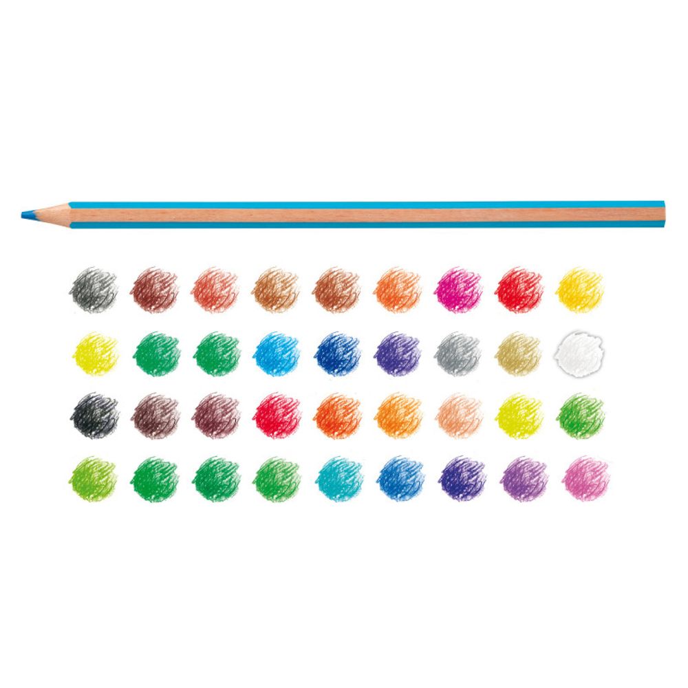 Карандаш цветной деревянный заточенный 36 цв, Carioca 43394