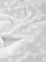 Ткань шитьё (прошва) 100 г/м², 150 см / 2 метра, TBY.Emb.1 белый