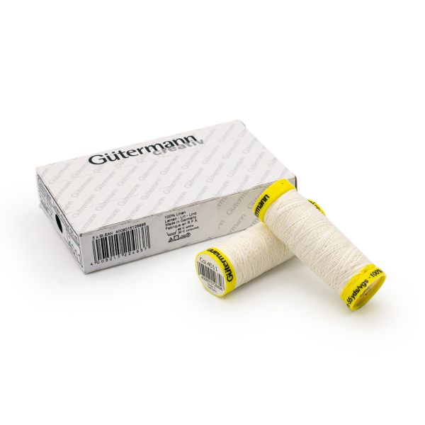 Нитки льняные Gutermann Linen, 50м, 4011 т.синий, 5 катушек