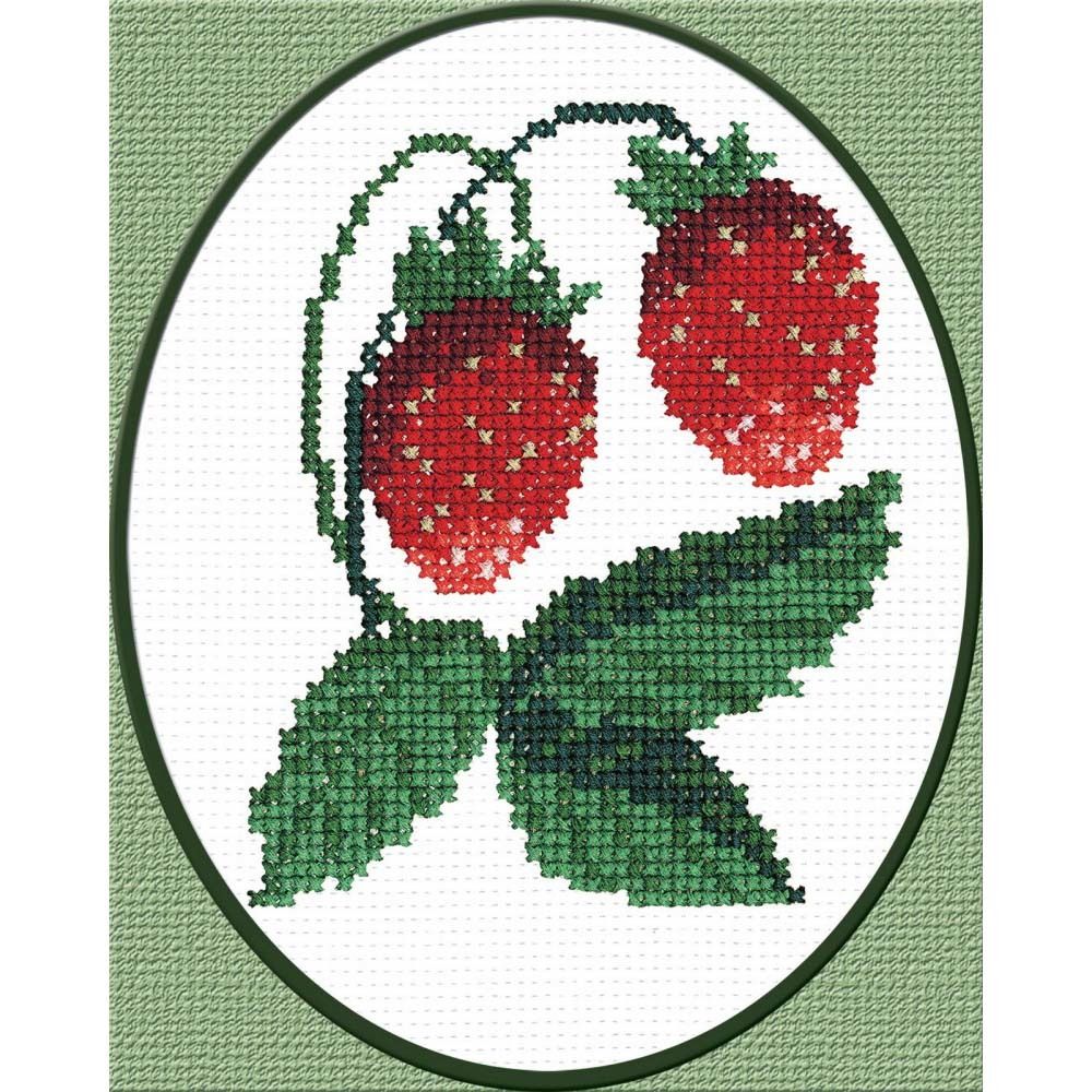 Набор для вышивания нитками РС Студия, Ягодки 15х12 см