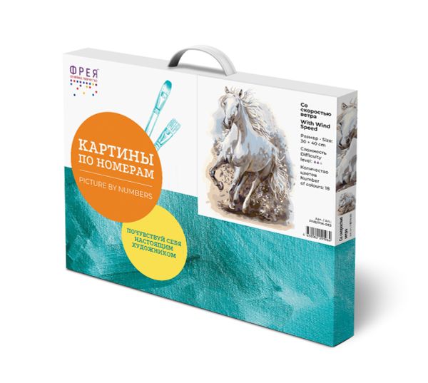 Картина по номерам Фрея, Со скоростью ветра, 40х30 см