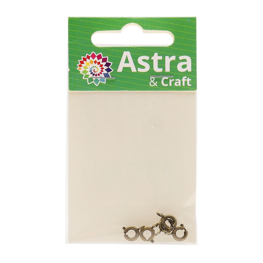 Замок для бус кольцо 6мм, 5 штук, Astra&Craft (Латунь), 4AR239