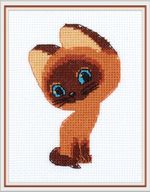 Набор для вышивания нитками Klart, Союзмультфильм. Котенок Гав, 8.5х12 см