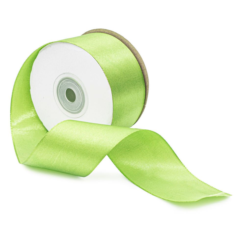 Лента атласная 1-сторонняя 38.0 мм / 22.86±1 метров, 106 травяной, Globus