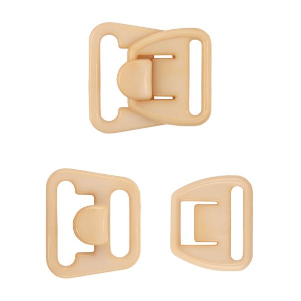 Крючки для бюстгальтера для кормящих мам пластик 13.0 мм, C180 телесный, 20 шт