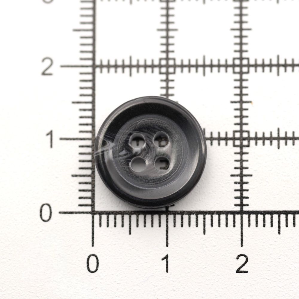 Пуговицы 4 прокола мужская костюмные 543294/4 24 (5411 сер/глянц.), 100 шт