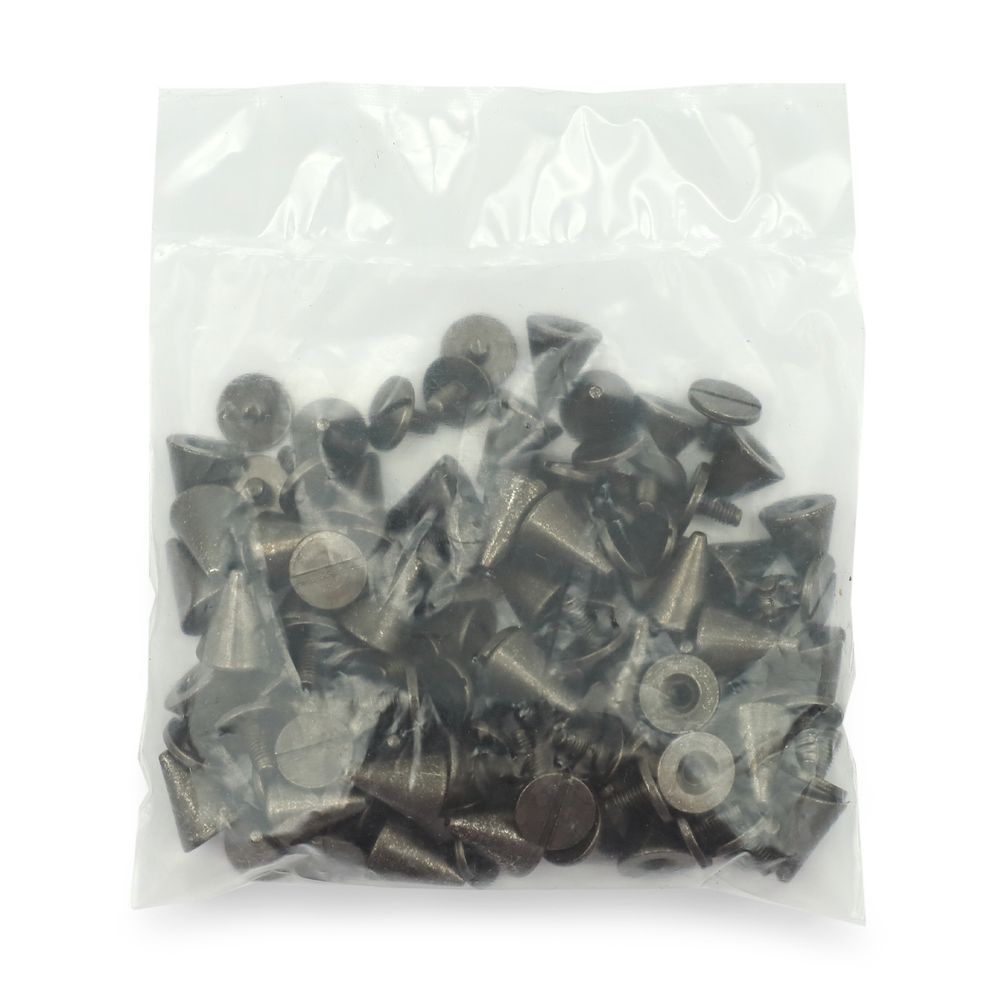 Винт кобурный металл ⌀9.5 мм, h=11 мм, чер.никель мет конус, 50 шт