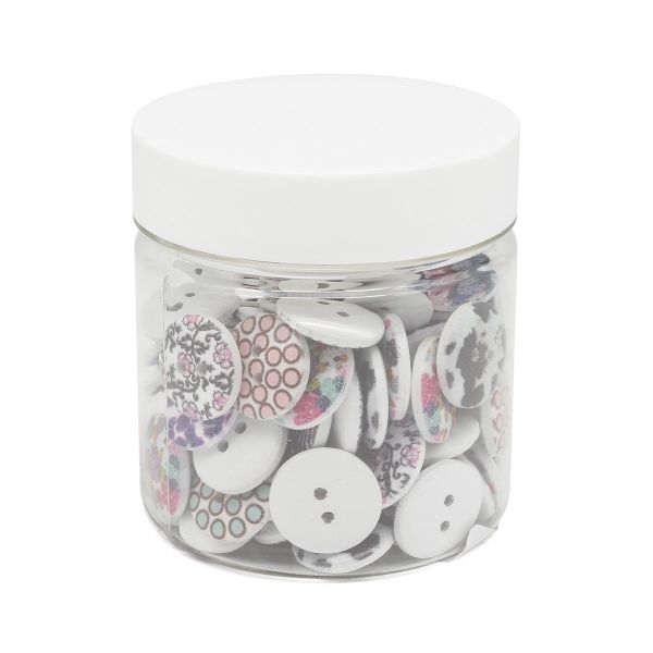 Украшения декоративные пуговицы деревянные Орнаменты №7, 15-18 мм, 100 шт