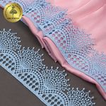 Кружево гипюр (плетёное) 55 мм / 13.71 метров, TBY.SUN.01, цв.F183 голубой