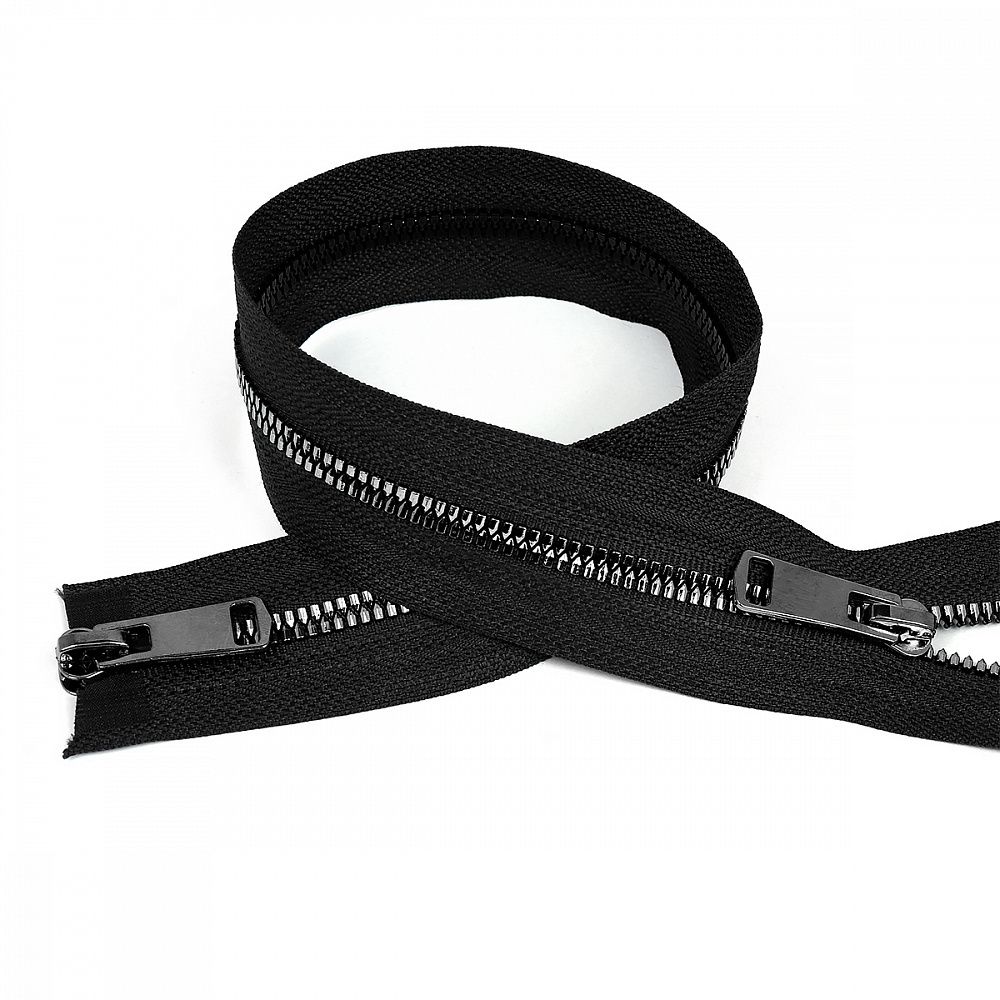 Молния трактор Т5 (5 мм) 2 зам., разъем., 90 см, ТТ, цв.черн/т.никель уп.10 шт Молния трактор Т5 (5 мм) 2 зам., разъем., 90 см, ТТ, цв.черн/т.никель уп.10 шт