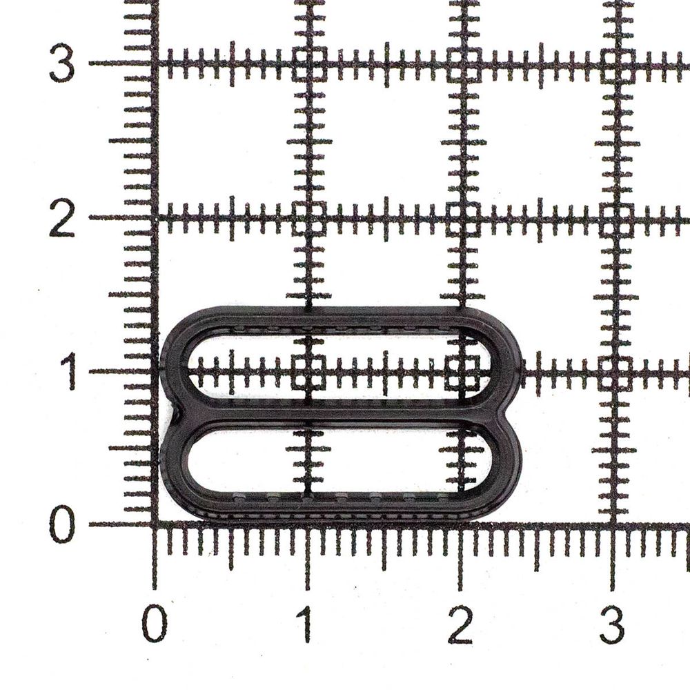 Рамки-регуляторы для бюстгальтера пластик 20.0 мм, черный, 100 шт, 512352-3