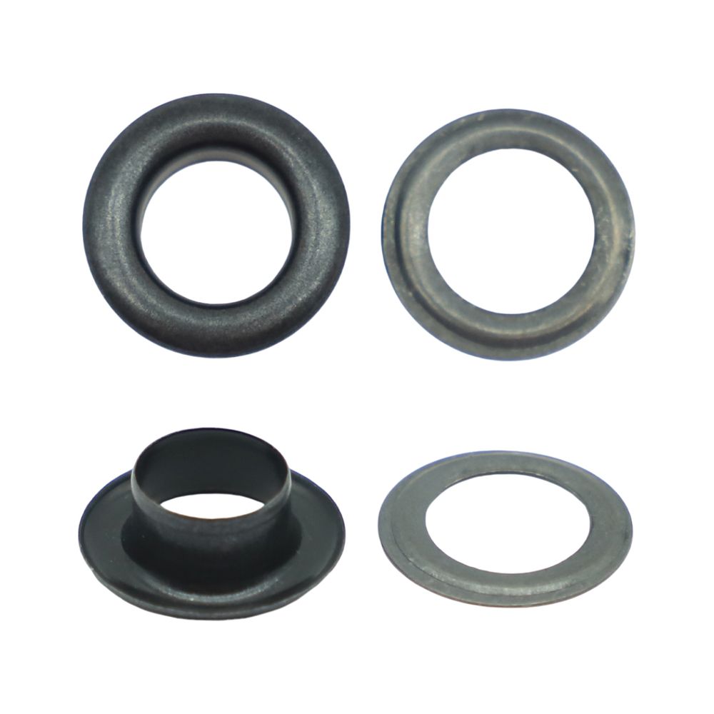 Люверсы металл ⌀_8.0 мм (внутр.), черный, 100 шт, BIG