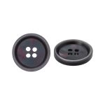 Пуговица 4 прокола 28L = 18 мм, пластик, col.B т. серый, CN2868, 72 шт