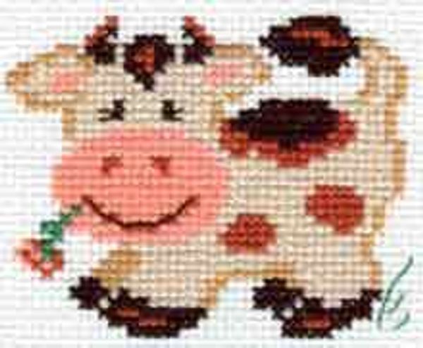 Набор для вышивания нитками Алиса, Пятнышко 7х7 см