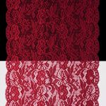 Кружево бельевое эластичное 300 мм / 13.72 м, цв. C520 т.красный