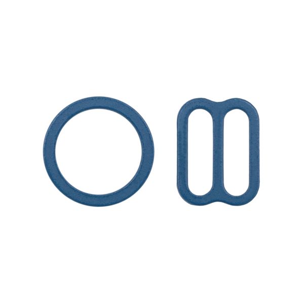 Набор фурнитуры для бюстгальтера металл (кольца ⌀10 мм + регуляторы 10 мм по 4 шт), 141 вечер.сумерки, 28787