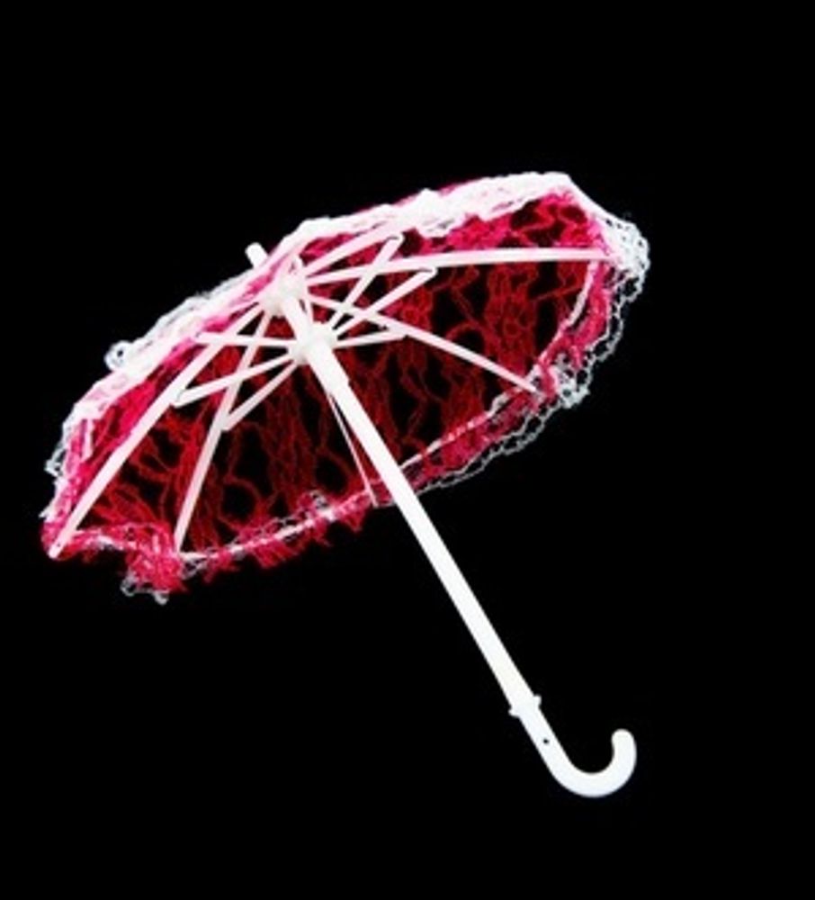 Зонт большой КЛ.22953 26см гипюр цв.малиновый