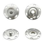 Кнопка пришивная металл ⌀25.0 мм, (никель), 4 шт, КПР2