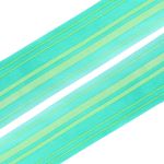 Лента атласная с рисунком 45.0 мм / 3 метра, Горизонталь (зеленый), Globus