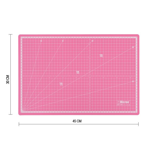 Коврик (мат) для резки двусторонний 45х30 см, (А3), п/п термоэластопласт, CET-03, Micron