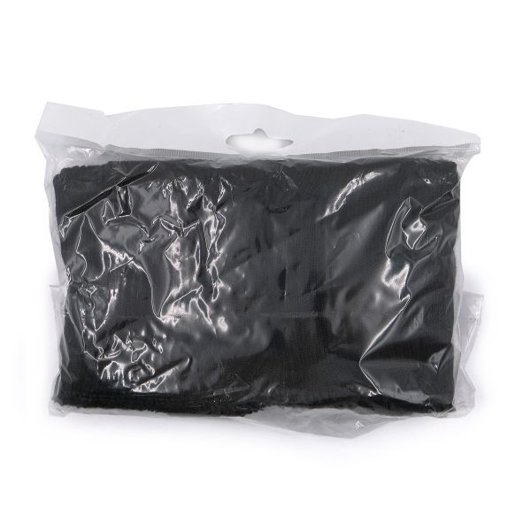 Манжеты трикотажные 6.5х9.5 см, 5 пар, тонкие, 2х2, 004 черный