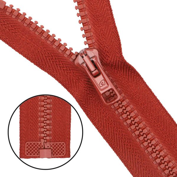 Молния трактор Arta Т6 (6 мм) 1 зам., разъем., 85 см, цв. 010 терракотовый, 5 шт