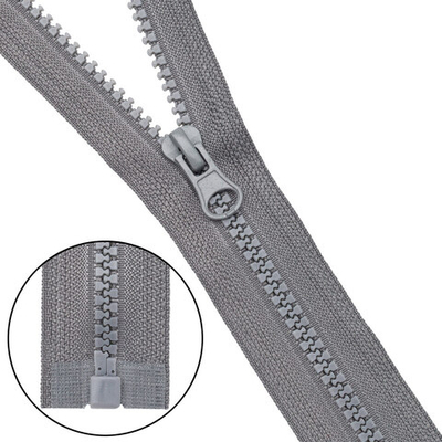 Молния трактор Т5 (5 мм) 1 зам., разъем., 50 см, 275 серый, 10 шт