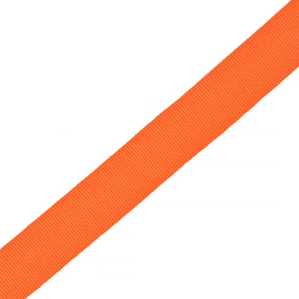 Тесьма в рубчик (шляпная) 20 мм, TGS20006S, цв.оранжевый уп.50м