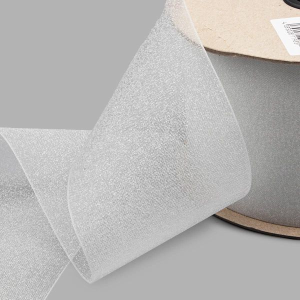 Люверсная шторная лента клеевая 100 мм / 50 метров, прозрачный, S090773