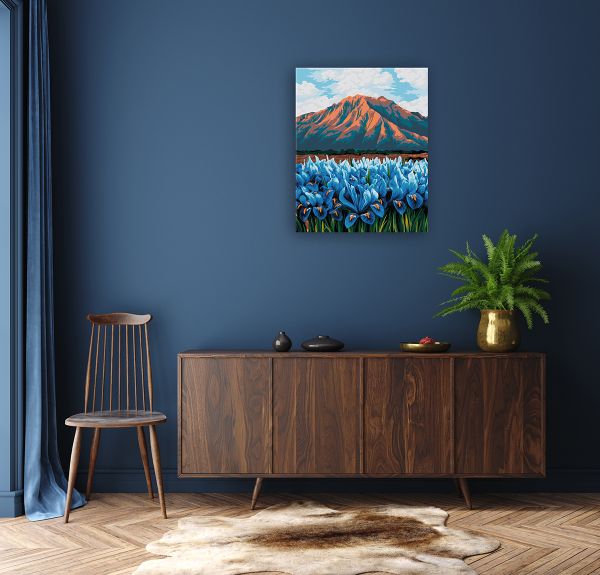 Картина по номерам Фрея PNB/PL-346, Ирисы в горах, 50х40 см