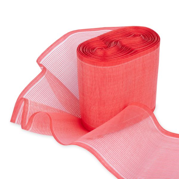 Лента капроновая (органза) для бантов 75-80.0 мм / 25±1 метров, красный, Gamma С 3622, Gamma С 3622