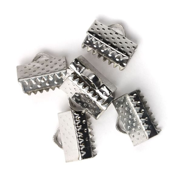 Концевик для ленты, 10 мм, 6 штук, Astra&Craft (никель) 4AR2030