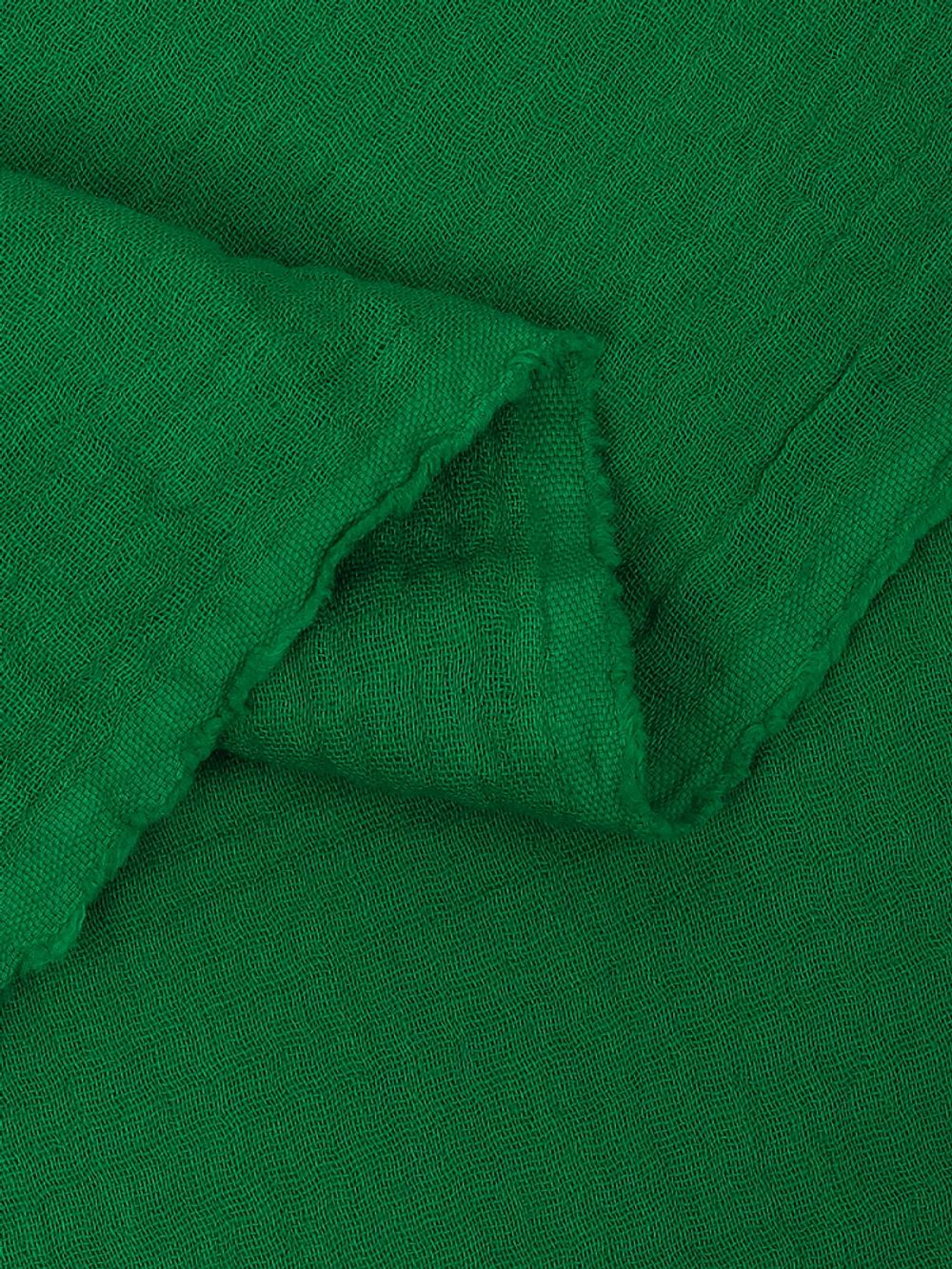 Муслин 125 г/м², 130 см / 2 метра, TBY.Mus.24723.22.2, цв.22 зеленый