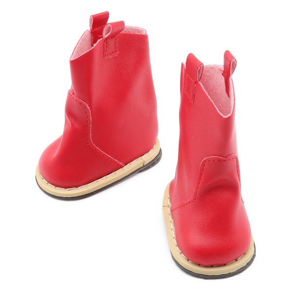 Сапожки для кукол 7.5х8 см, цв.красный, 1 пара, Astra&Craft, SH-0013