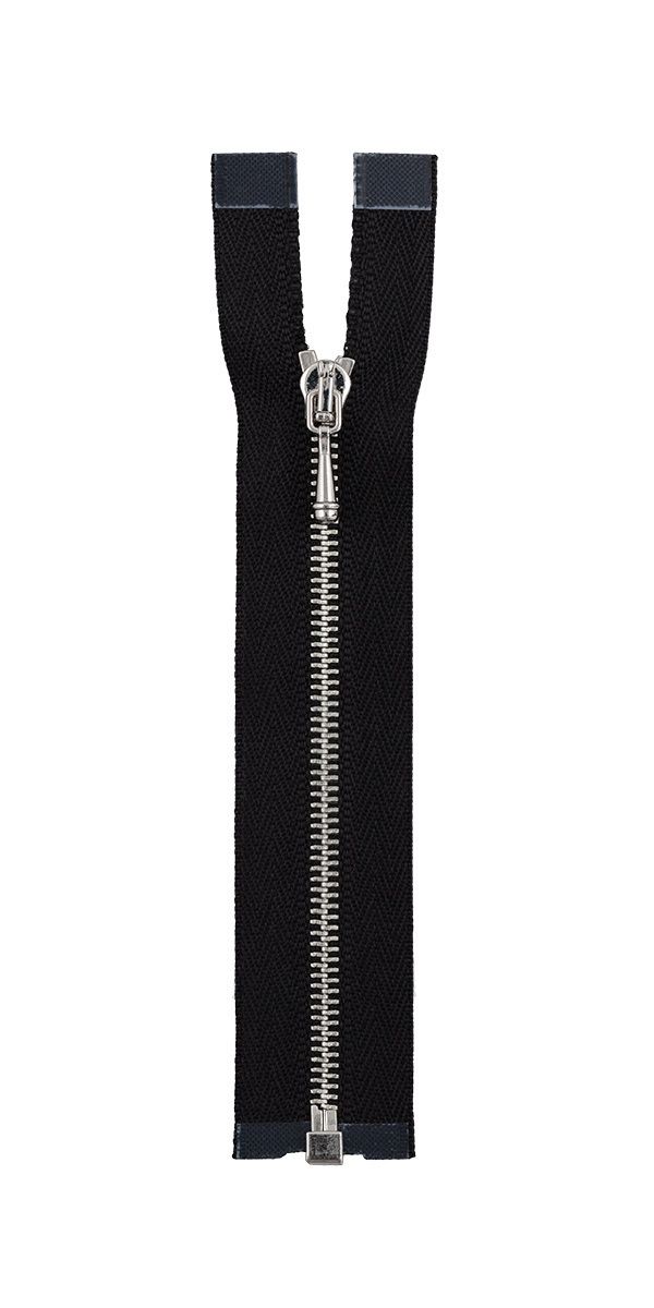 Молния металл Т1, 1 зам., разъем., 10 см, декор, черный 310, ZipD 1M Gamma, 5 шт