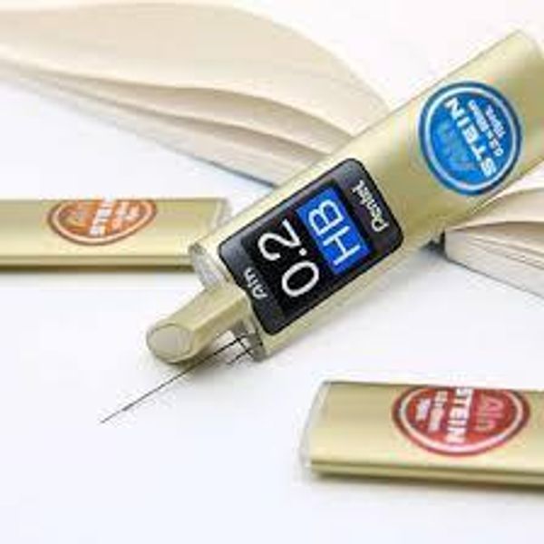 Грифели для карандашей автоматических Pentel Ain Stein 0.2 мм, 20 шт, C272W-HB HB