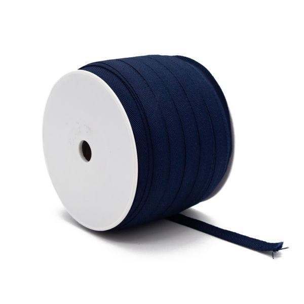 Тесьма (лента) киперная п/э 13 мм / 100 метров, 01 т.синий